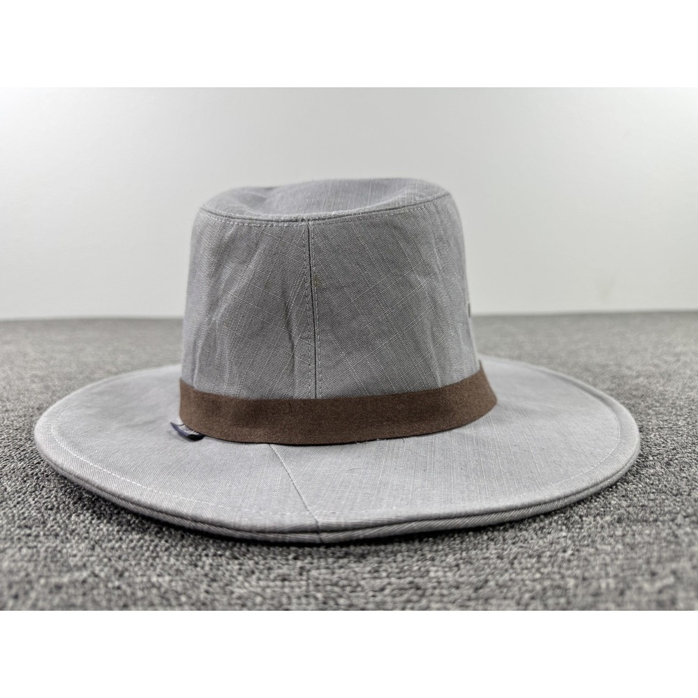 Wallaroo‎ Hat Company Hat Fedora Fitted Mens Large XL Jamison Gray Safari
